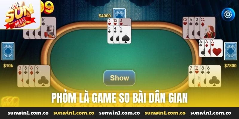 Phỏm là game so bài dân gian